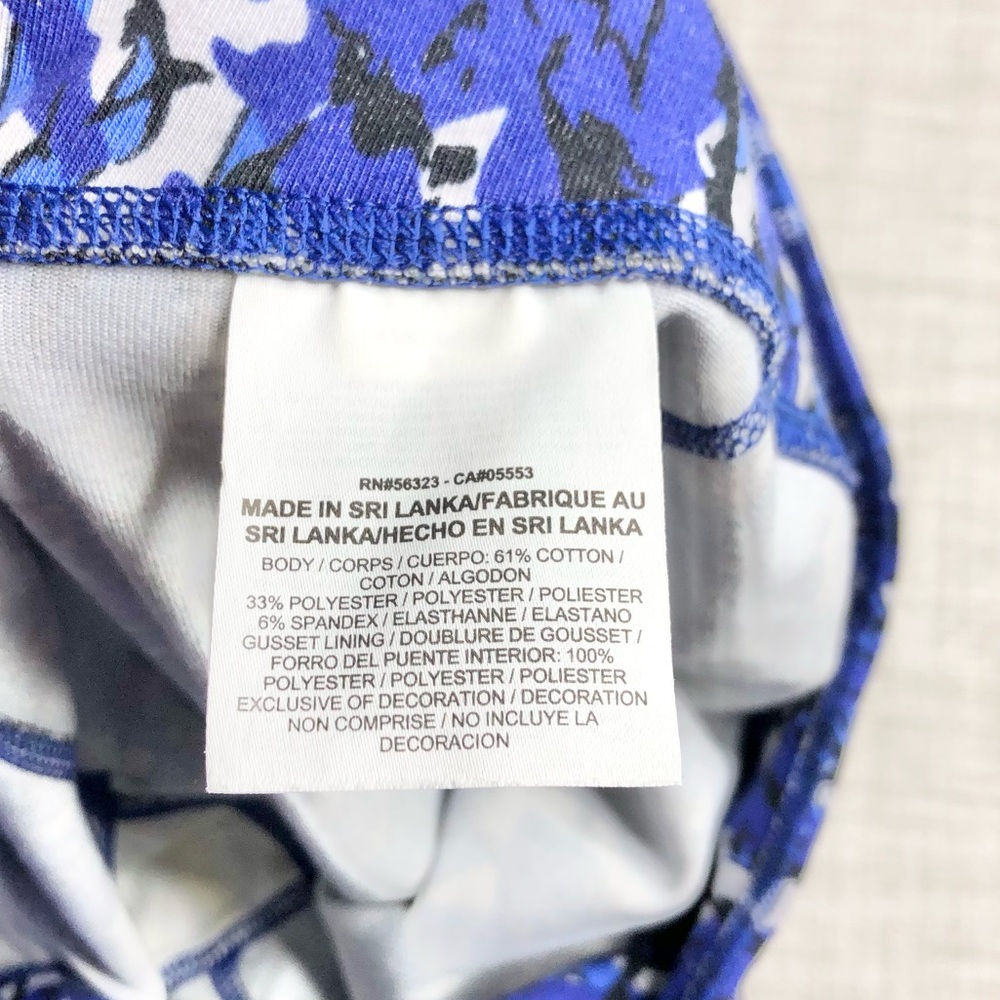 Nike Dri-fit cotton blend patterned capri length workout pants - Picture 6 of 6